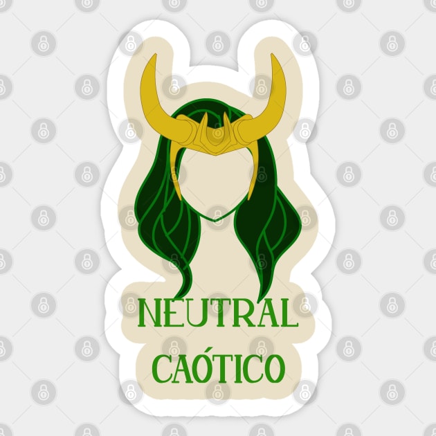 Loki Neutral Caótico Sticker by RickdelaTorre